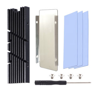 GPUHOLD M.2 SSD HeatSink Heat sink NVME NGFF 2280 SSD Hard Disk Aluminum Heat Sink Radiator Thermal Cooling Pad Desktop PC PS5