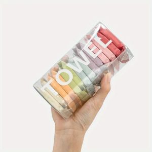 แผ่นผ้าขนหนูแบบเม็ดสำหรับใช้กับน้ำ - ผ้าขนหนูเดินทางแบบขยายได้สำหรับเช็ดหน้าและลำตัว ทำความสะอาดทันทีทันใดทั้งแบบแห้งและเปียก พกพาสะดวกและใช้ครั้งเดียวทิ้ง