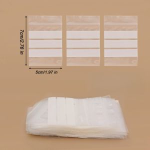 500Pcs rõ ràng PE tự niêm phong túi bề mặt có thể ghi cho đồ trang sức thuốc thủ công lưu trữ 4x6cm 5x7cm 6x9cm 7x10cm