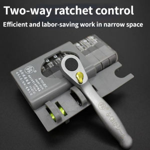 deli | Multifunctional mini Ratchet wrench screwdriver10 batches bit set Special shaped lotted phillips screwdriver portable hand tools