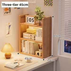ZHUSHANXIA | Desk Organizer Bookshelf Multi-layer Large Capacity