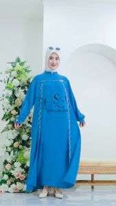 LILY DRESS - Gamis Crinkle Premium Mix Swarovski Gamis Terbaru 2025