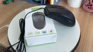 Optical Mouse Wired USB MS111 Black 1000-dpi Mouse PC