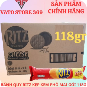 Bánh quy RITZ kẹp kem phô mai gói 118g