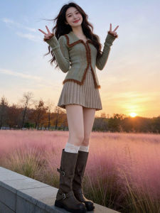 CHANGTONG | Vintage Lady Style Slimming Sweater Women