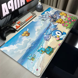 Bandai | Large Mouse Pad XXL Anime Gaming Mousemat Kawaii Desk Mat Gamer Keyboard Mousepad Office Accessories P-pokemon Piplup Deskmat