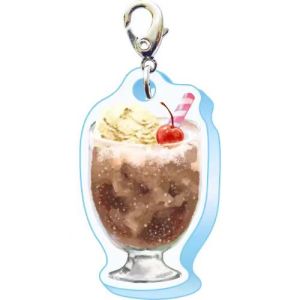 Interesting Cute Acrylic Keychain Pendant Transparent Small Store Theme Fun Design Fashionable Accessory for Key Organizing