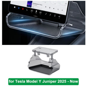 For Tesla New Model 3 Y YL Juniper Highland 2025 2026 Under Screen Hidden Storage Box Tray Central Control ETC Crystal Organizer