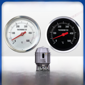 Stainless Steel Double Metal Temperature Gauge for Roasting Duck Goose Chicken Oven 500 Degree Kitchen Cooking Tool Instrument