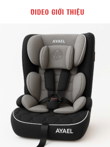 Ghế Ngồi Ô tô Cho Bé Dây Có Chốt ISOFIX An Toàn Chuẩn Quốc Tế Chính Hãng AYAEL Đạt I-SIZE R129 (1–10 Tuổi)