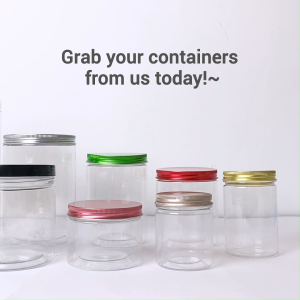 Singapore Stock Cookies Container for xmas Christmas Cookie Clear Jar Bottle Biscuit Box Cake muffin Baking Tin
