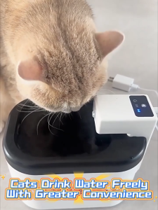 HXR 2L Intelligent Pet Water Dispenser USB Charging Low Noise Smart Sensing Automatic Water Discharge Cat Water Fountain
