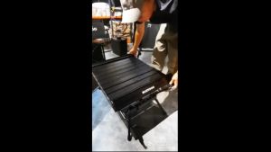 โต๊ะอลูมิเนียม ปรับระดับได้ Blackdog นั่งเก้าอี้เข่าไม่ชนโต๊ะ แข๊งแรงทนทาน น้ำหนักเบา มาพร้อมกระเป๋า