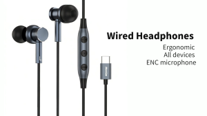 MeeGoo Type-C Earphone In Ear Hearphone Headset With Mic Esports gaming headphones music headphones