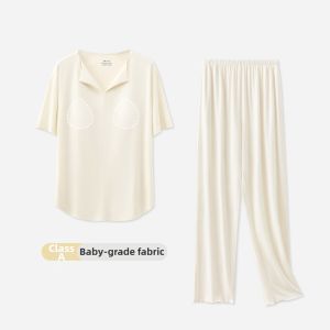 Modal Padded Long Sleeve Womens Pajama Set