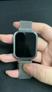 Digital Watch for Men Women Luxury Simple Square LED Watch Magnetic Metal Mesh Band Fashion Ladies Electronic Clock Montre Femme