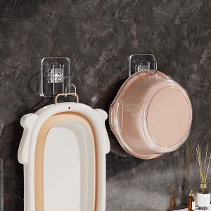 2/3/5pcs， Washbasin hook multifunctional wall mounted non perforated basin storage hook bathroom bathtub storage rack