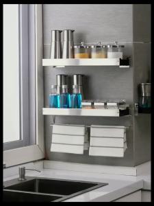 Wall-mounted No-drill Spice Rack 304 Stainless Steel