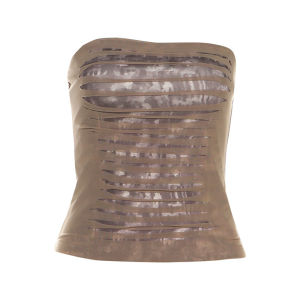 Áo Vest Không Dây Ôm Vừa Vặn Hở Lưng Màu Tương Phản Cạp Cao Phong Cách Đường Phố Mùa Hè 2016 Áo Vest Nữ