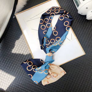 Khăn Choàng Lụa Mỏng Dài Thon Gọn Cho Nữ Du Lịch Xuân Thu Trang Trí Mùa Đông Polyester 15cm 145cm Hình Chữ Nhật