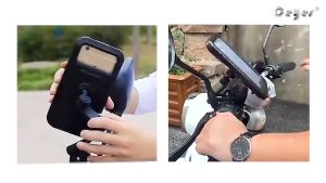 Ceyes Adjustable Waterproof Motorcycle Bike Phone Holder Case stand moto bicycle handlebar CellPhone
