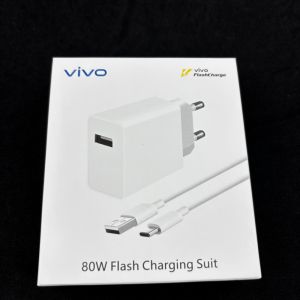 80W Flash Charging Suit for VIVO IQOO X80 Pro X90 X100 X200 X300 Ultra S15 S18 S19 Type C 6A Cable Super Fast Charge Adapter Kit