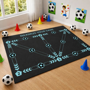 Non-slip Quiet Football Training Mat