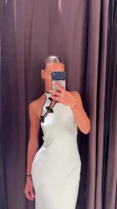MUJER Jacquard Halter Maxi Dress Woman off Shoulder Party Dresses for Women Chinese Knot Long Dress Woman Summer Backless Dress