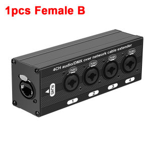 RJ45 to 4 Channel 3Pin XLR Audio Extender Durable 300 Feet for Live Stage Sound Lighting XLR Audio Cables Pro Audio Accessories