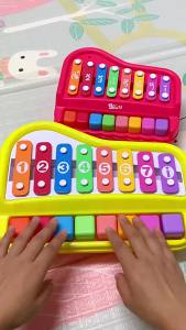 8-Note Xylophone Piano 2-in-1 Early Educational Musical Toy with Mallets for Baby Toddlers Montessori Learning Instrument Girls
