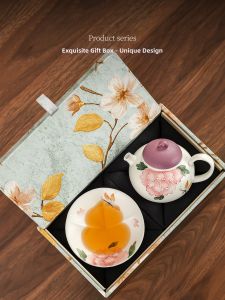 XIANGYE | Aesthetic Peony Tea Set Personal Use Gift