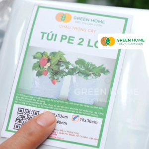 10 Túi Trồng Cây GreenHome PE 2 Lớp 20x40CM Chống UV Tiện Lợi Độ Bền 15 Năm Trồng Rau Hoa