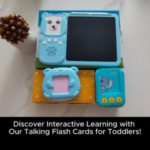 Talking Flash Cards for Toddlers | Montessori Bilingual Learning Toy (English/Chinese) with LCD Drawing Board | Educational Toy Age 3-5