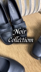 Sahiku - Noir Sepatu Wanita Pantofel Hitam I Spatu Hak 3cm Sekolah Kerja Paskibra I Mary Jane Shoes