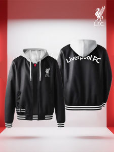 Liverpool FC | Áo Khoác Bóng Đá Có Mũ Da PU