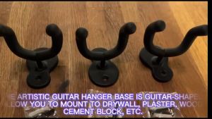 Wall Mount Guitar Hanger Hook Rotatable Metal Holder Hanger Bracket for Acoustic Electric Guitar Ukulele Violin Bass