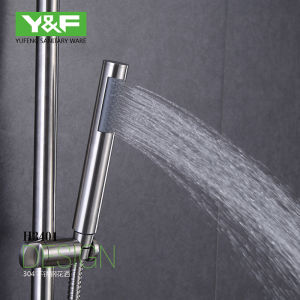 Handheld Copper Shower Head Fashionable Cylindrical Design Mini Spray Head Stainless Steel 304 Material Lead-Free