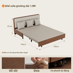 DONGMU | Giường Sofa Gấp cho Nhà Nhỏ 1.5m Rộng