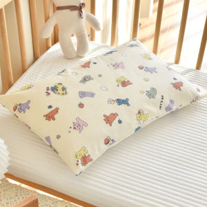 Pure Cotton Baby Pillow for Newborns And Toddlers Removable Cover Kindergarten Children Sweat Absorbent Breathable Nap Buckwheat Pillow
