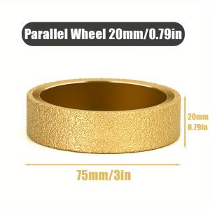 1pc Parallel Profile Shaping Wheel 20mm Arbor Vacuum Brazed Diamond Edges Wheel for TileQuartz StoneMarbleGraniteRockStone
