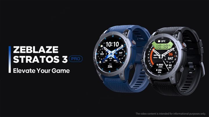 The New 2024] Zeblaze Stratos Pro GPS Smart Watch Built-in GPS