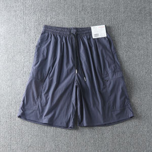 Mens Outdoor Casual Nylon Workwear Shorts Five-Quarter Length Breathable Water-Resistant Fashionable Summer Leisure Pants