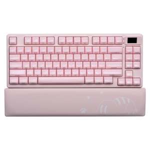 Womier | Womier SK80pro 75% Mechanical Keyboard Hot Swappable 3-Mode 2.4G/BT/USB-C RGB Backlit Keyboard with Multimedia Display