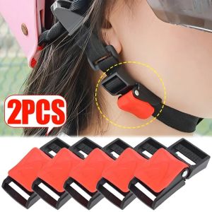 2pcs Electric Scooter Safety Helmet Buckle Universal Adjustable Bicycle Helmet Buckle Fastener Outdoor Cycling Helmet Accessories