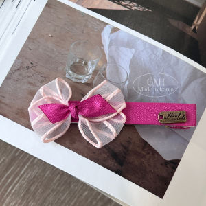 Vintage Gold Label Fabric Butterfly Knot Duckbill Clip Girls Hair Accessories Environment Atmosphere Sensation Tulle Hairpin