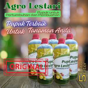 Paket 5 Botol Pupuk Organik Cair Penyubur dan Pelebat Buah Semua Tanaman bisa COD
