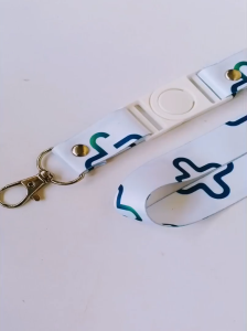 Lanyard Tali Gantungan Id Card Rumah Sehat Untuk Jakarta (Putih)