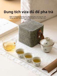 SHUANGYU | Portable Travel Tea Set Outdoor Tea Brewing
