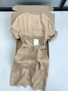 PAIBOLI | Simple Khaki Womens Summer Dress Casual Vacation Style High-End