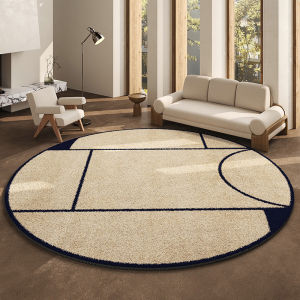 AOVOC | Round Modern Minimalist Sheepskin-like Rug